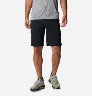 Black Men's Columbia Tech Trail Shorts | VGMLC-5942