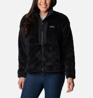 Black Women's Columbia Boundless Discovery Full Zip Sherpa Fleece Jacket | NFLPO-7908