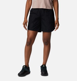 Black Women's Columbia Boundless Trek Shorts | ATCIB-3591