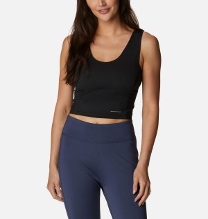 Black Women's Columbia Boundless Trek Tank Top | PXNHV-8572