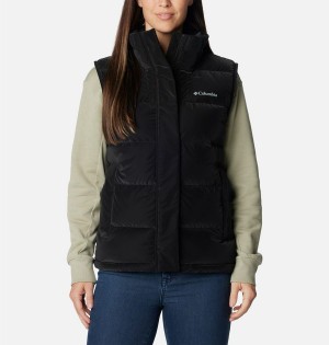 Black Women's Columbia Bulo Point II Down Vest | XTFJU-6083