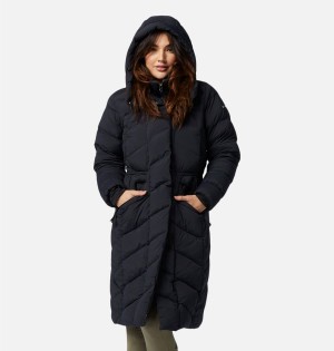 Black Women's Columbia Ember Springs Long Down Coats | UOSFL-3468