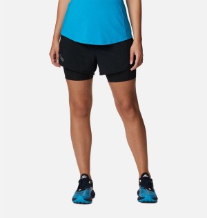 Black Women's Columbia Endless Trail 2-in-1 Shorts | IFUDV-3167