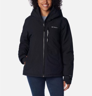 Black Women's Columbia Explorer's Edge Insulated Puffer Jacket | SZXPN-5360