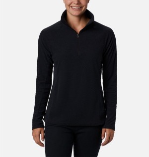 Black Women's Columbia Glacial IV Print Half Zip Pullover | GFJYE-6598