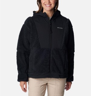 Black Women's Columbia Hakatai Full Zip Fleece Jacket | ENVAO-4630