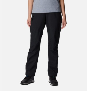 Black Women's Columbia Hazy Trail Rain Pants | IMOFK-7953