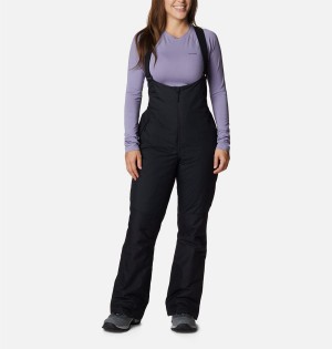 Black Women's Columbia Iceventure Insulated Ski Bib Pants | TEQPB-6127