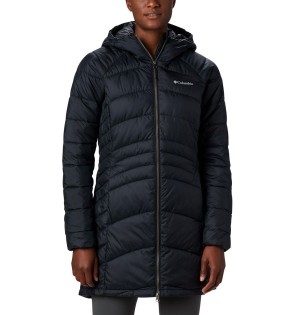 Black Women's Columbia Karis Gale Long Puffer Jacket | GREPT-5348