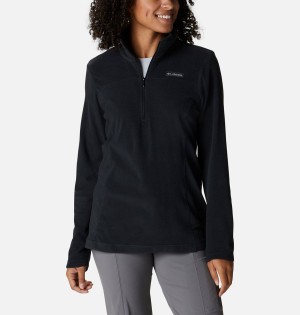 Black Women's Columbia Lake Aloha Half Zip Fleece Pullover | KJGUV-3102