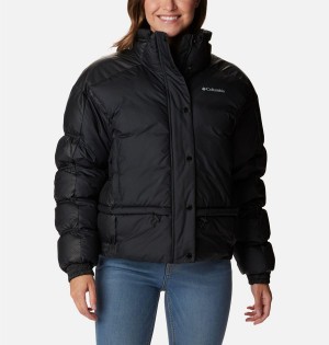 Black Women's Columbia Mineral Ridge Black Dot Puffer Jacket | XZRIL-6524