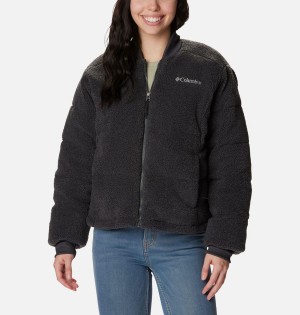 Black Women's Columbia Novelty Puffer Jacket | SVHEM-8490