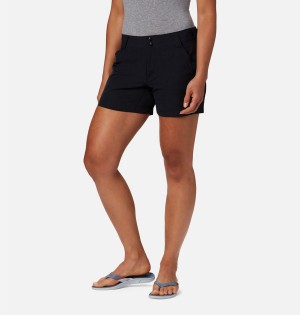 Black Women's Columbia PFG Coral Point III Shorts | WMZVN-5203