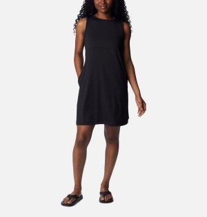 Black Women's Columbia PFG Freezer Tank Dress | PFBIZ-9075