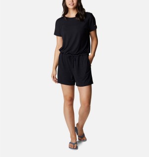 Black Women's Columbia PFG Slack Water Knit Dress | FBLVD-0162