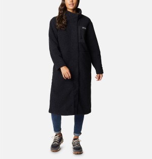 Black Women's Columbia Panorama Full Length Fleece Jacket | PSZDL-3908