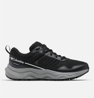 Black Women's Columbia Plateau Waterproof Sneakers | VJOHA-4980