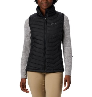 Black Women's Columbia Powder Lite Vest | GLYEA-9042