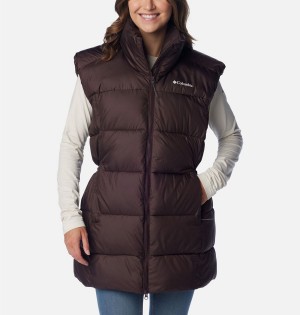 Black Women's Columbia Puffect Mid Vest | BHAID-4076