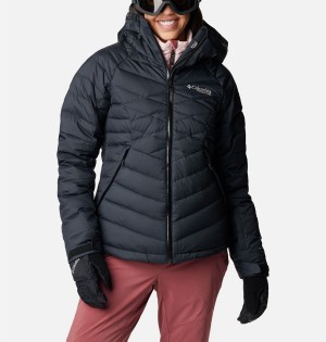 Black Women's Columbia Roaring Fork Puffer Jacket | AVYKJ-0319