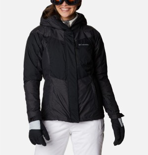 Black Women's Columbia Rosie Run Insulated Ski Jacket | SDNCR-4638