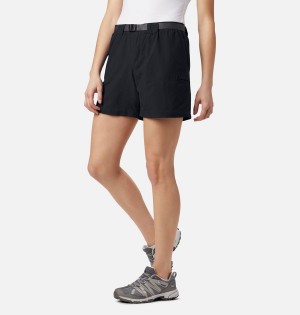 Black Women's Columbia Sandy River Cargo Shorts | HOPTK-4782