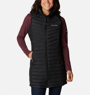 Black Women's Columbia Slope Edge Long Vest | JWOVU-2036