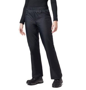 Black Women's Columbia Storm Surge Rain Pants | FVEUL-1860