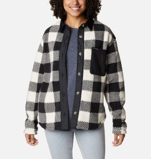 Black Women's Columbia West Bend Jacket Shirt | YQHLF-8731