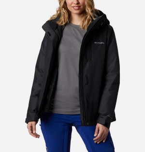 Black Women's Columbia Whirlibird IV Interchange Ski Jacket | YIOWN-1079