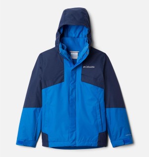 Blue Kids' Columbia Bugaboo II Fleece Interchange Jacket | VXYPZ-2583