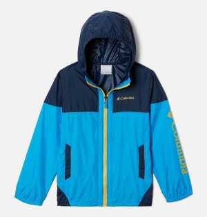 Blue Kids' Columbia Flash Challenger Windbreaker Jacket | CWQVZ-3429