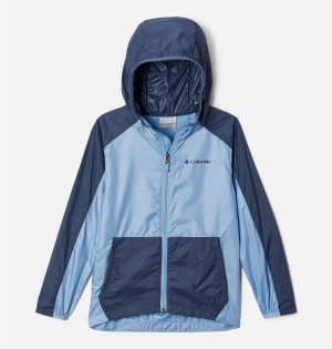 Blue Kids' Columbia Loop Trail Windbreaker Jacket | MIXHQ-1602