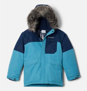 Blue Kids' Columbia Nordic Strider Jacket | OESFH-6034