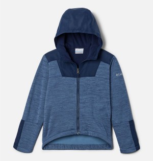 Blue Kids' Columbia Out-Shield II Dry Full Zip Fleece Jacket | WXQKM-0782