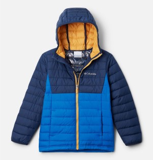 Blue Kids' Columbia Powder Lite Hooded Jacket | PFSYI-3186