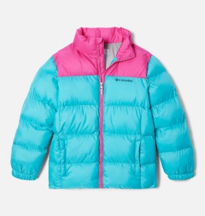 Blue Kids' Columbia Puffect Jacket | NWUAM-4091