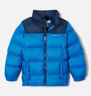 Blue Kids' Columbia Puffect Jacket | YVLKB-0237