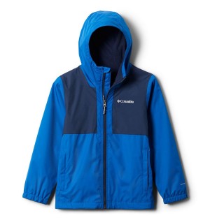 Blue Kids' Columbia Rainy Trails Fleece Lined Jacket | BNWUI-1832