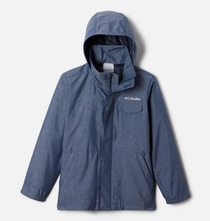 Blue Kids' Columbia Static Ridge Field Jacket | ELATU-3572