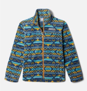 Blue Kids' Columbia Zing III Printed Fleece Jacket | CBTOG-9420