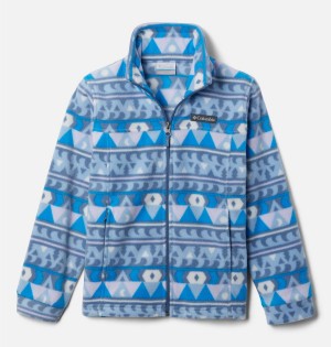 Blue Kids' Columbia Zing III Printed Fleece Jacket | PGQBM-1349