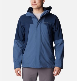 Blue Men's Columbia Canyon Meadows Omni Heat Infinity Interchange Insulated Puffer Jacket | MPCGW-8254