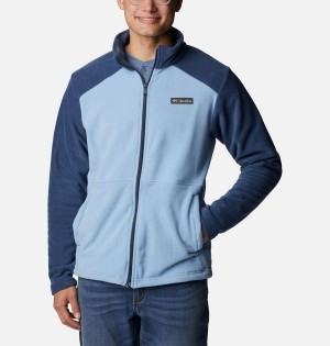 Blue Men's Columbia Castle Dale Full Zip Fleece Jacket | ARLVU-6780