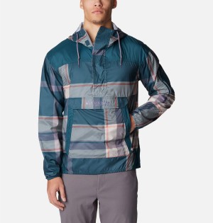 Blue Men's Columbia Challenger Windbreaker | SKGHZ-3582