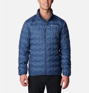 Blue Men's Columbia Delta Ridge Insulated Puffer Jacket | BOZEX-6258