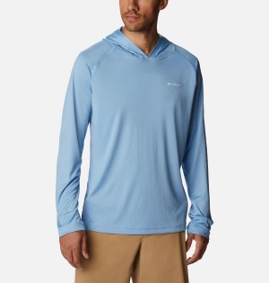 Blue Men's Columbia Fork Stream Hoodie | CGSOA-5782