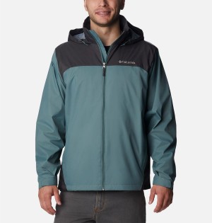 Blue Men's Columbia Glennaker Lake Rain Jacket | PHFRM-6204