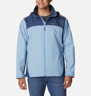 Blue Men's Columbia Glennaker Lake Rain Jacket | JUVSX-3407