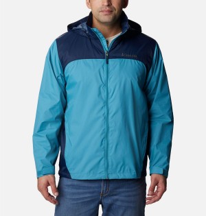 Blue Men's Columbia Glennaker Lake Rain Jacket | PSKRC-5783